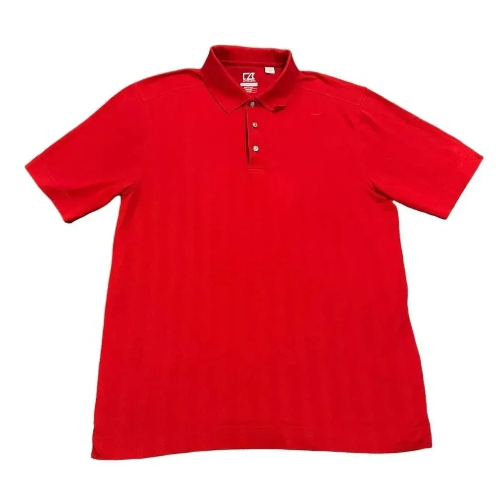 Cutter &‎ Buck Mens CB DryTec Championship Polo Golf Shirt Size Large